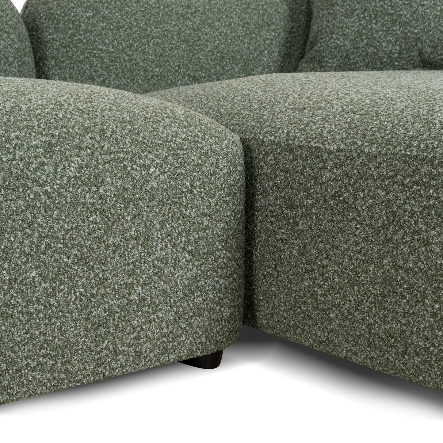 CLC10387-AE 3 Seater Right Chaise Sofa - Amazon Green