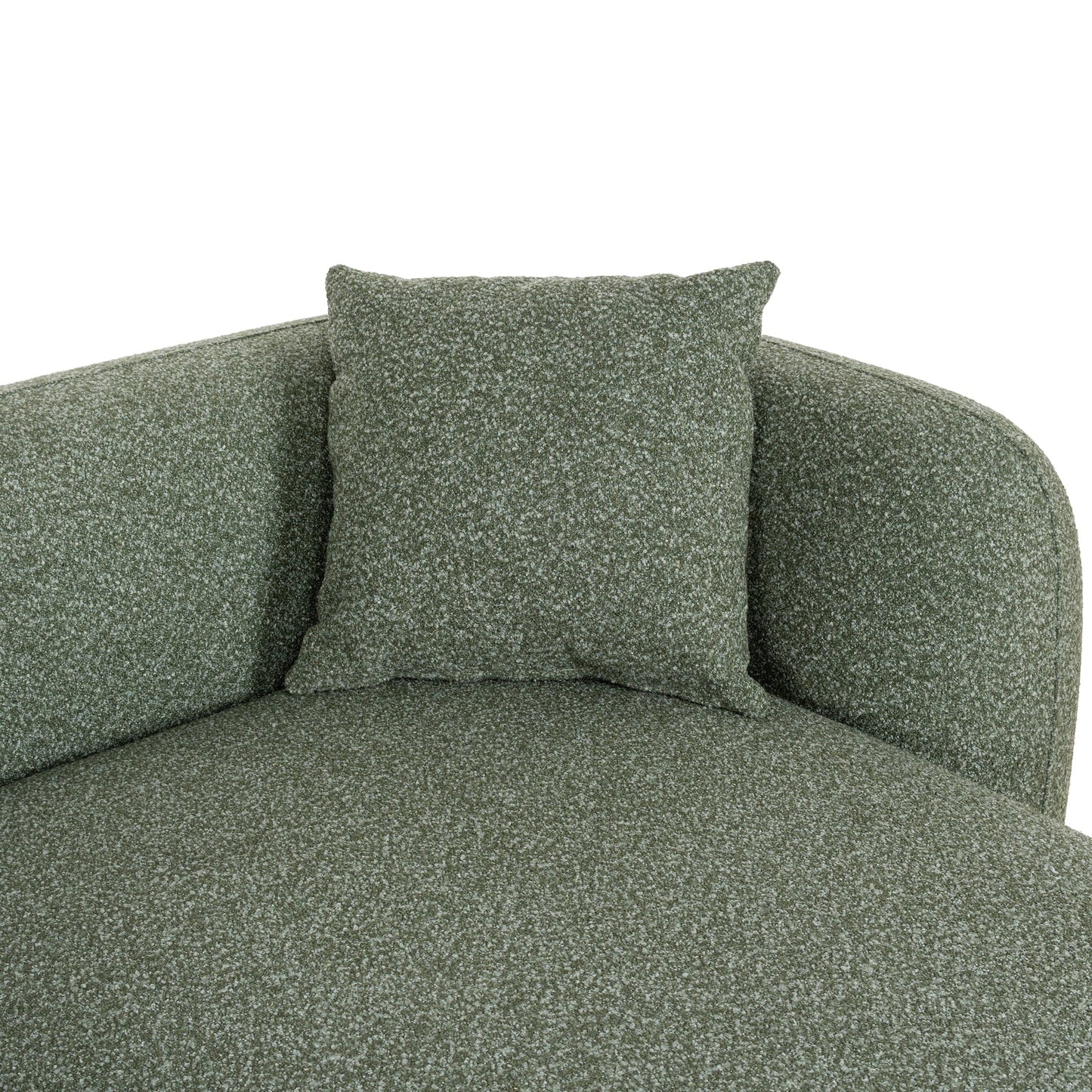CLC10387-AE 3 Seater Right Chaise Sofa - Amazon Green
