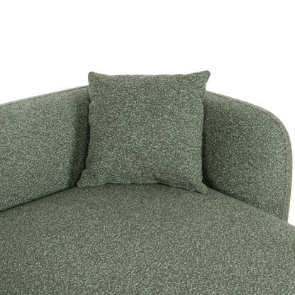 CLC10387-AE 3 Seater Right Chaise Sofa - Amazon Green