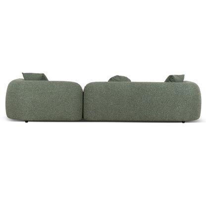 CLC10387-AE 3 Seater Right Chaise Sofa - Amazon Green