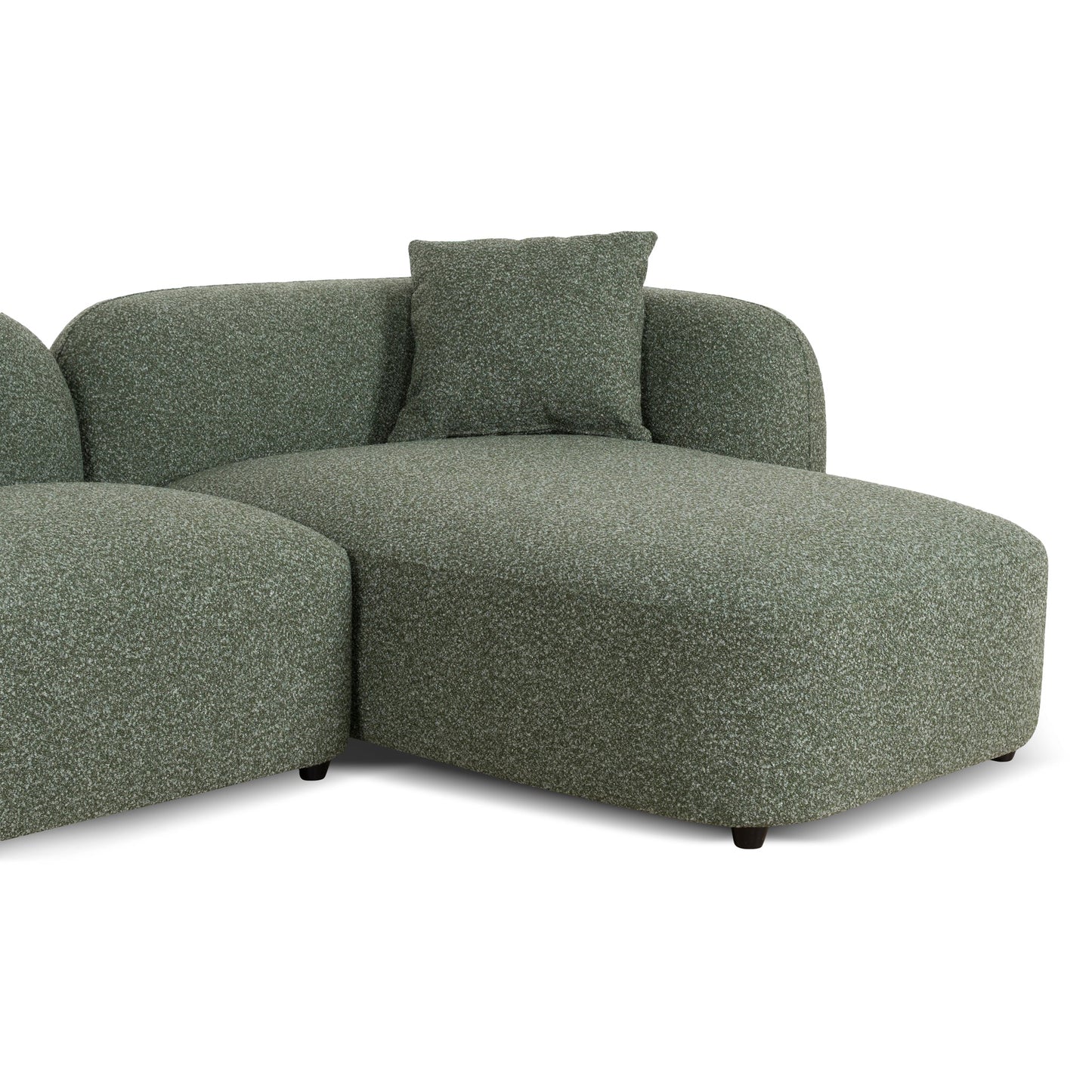 CLC10387-AE 3 Seater Right Chaise Sofa - Amazon Green