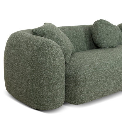 CLC10387-AE 3 Seater Right Chaise Sofa - Amazon Green