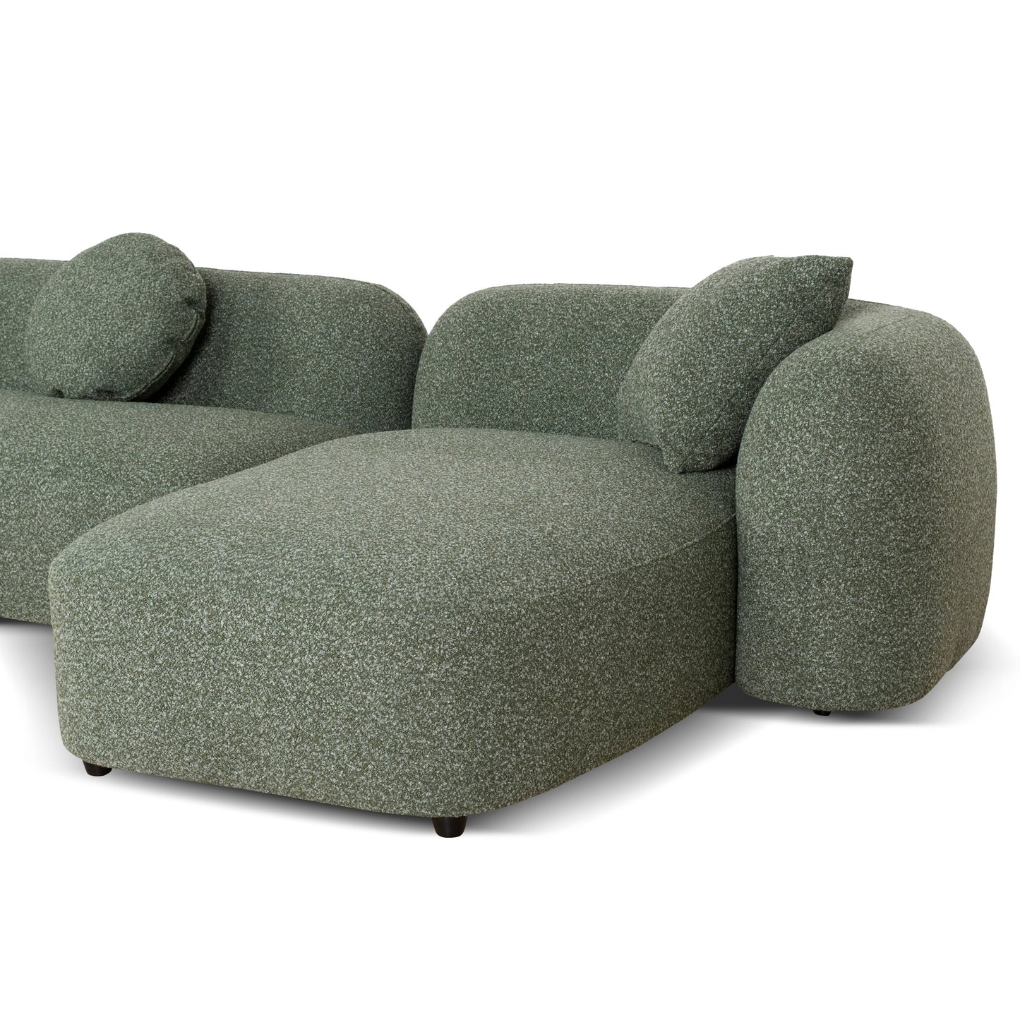 CLC10387-AE 3 Seater Right Chaise Sofa - Amazon Green