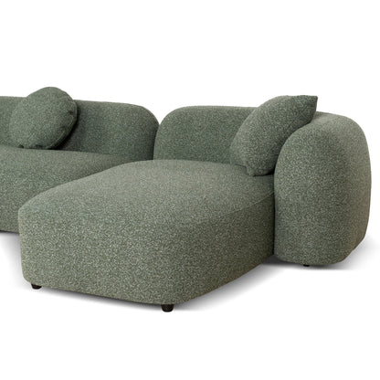 CLC10387-AE 3 Seater Right Chaise Sofa - Amazon Green