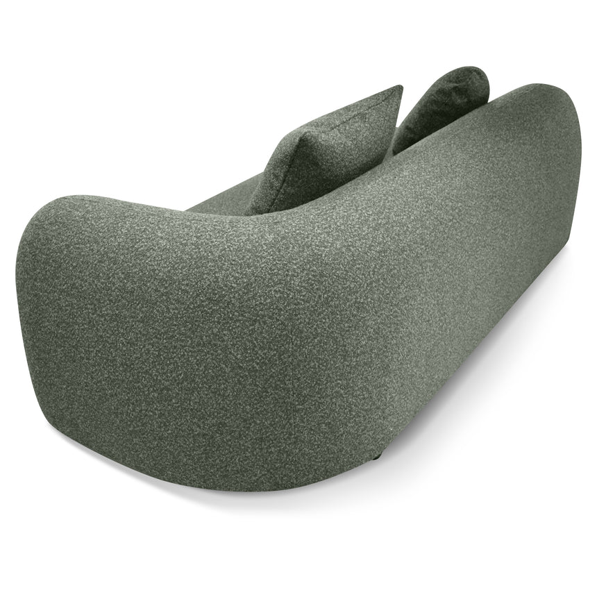 3 Seater Left Chaise Sofa - Amazon Green