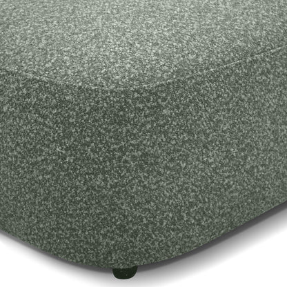 3 Seater Left Chaise Sofa - Amazon Green