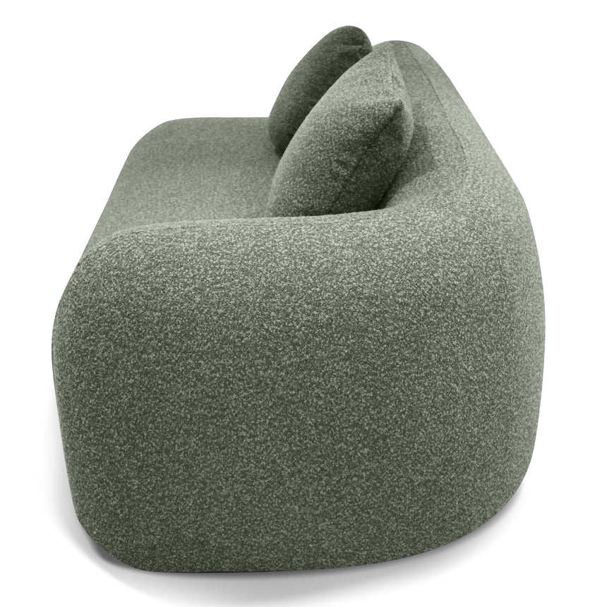3 Seater Left Chaise Sofa - Amazon Green