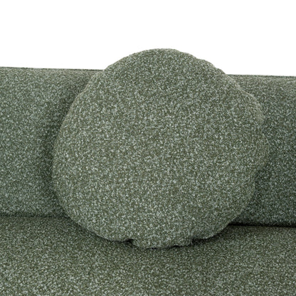 CLC10388-AE 3 Seater Left Chaise Sofa - Amazon Green