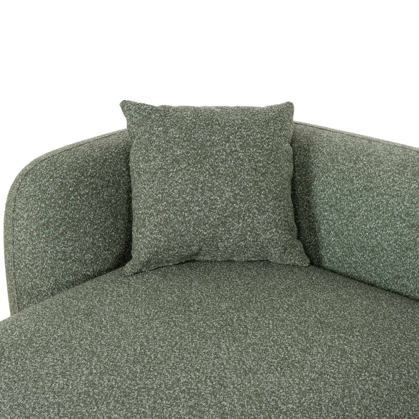 CLC10388-AE 3 Seater Left Chaise Sofa - Amazon Green