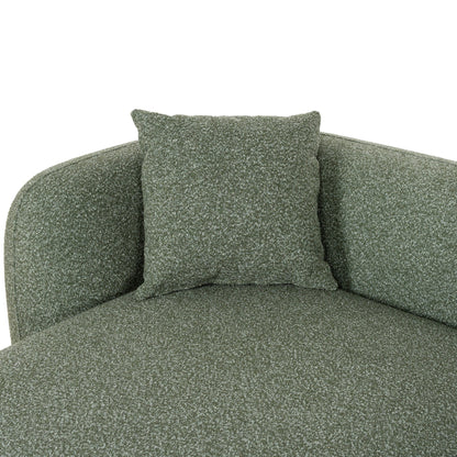 CLC10388-AE 3 Seater Left Chaise Sofa - Amazon Green