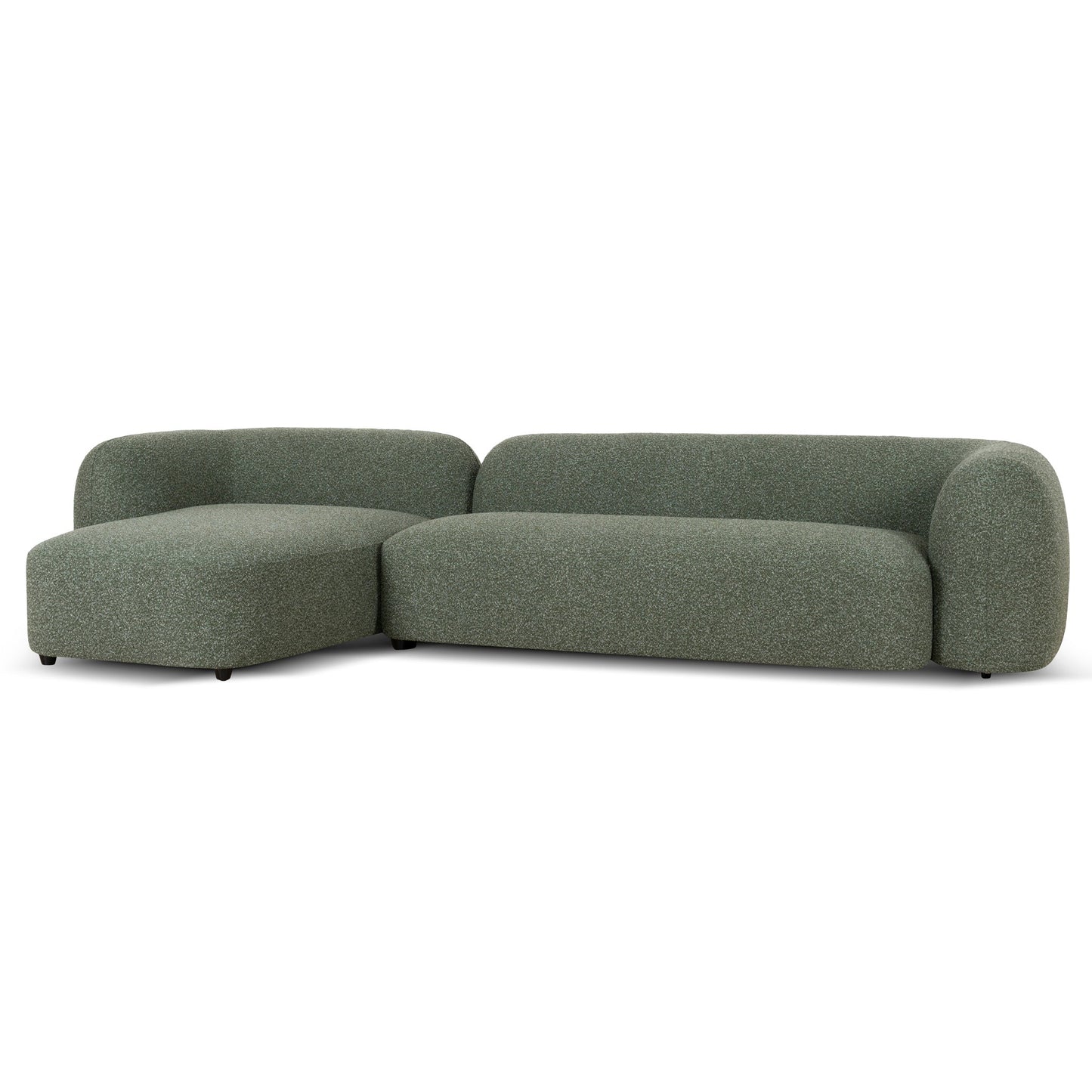CLC10388-AE 3 Seater Left Chaise Sofa - Amazon Green