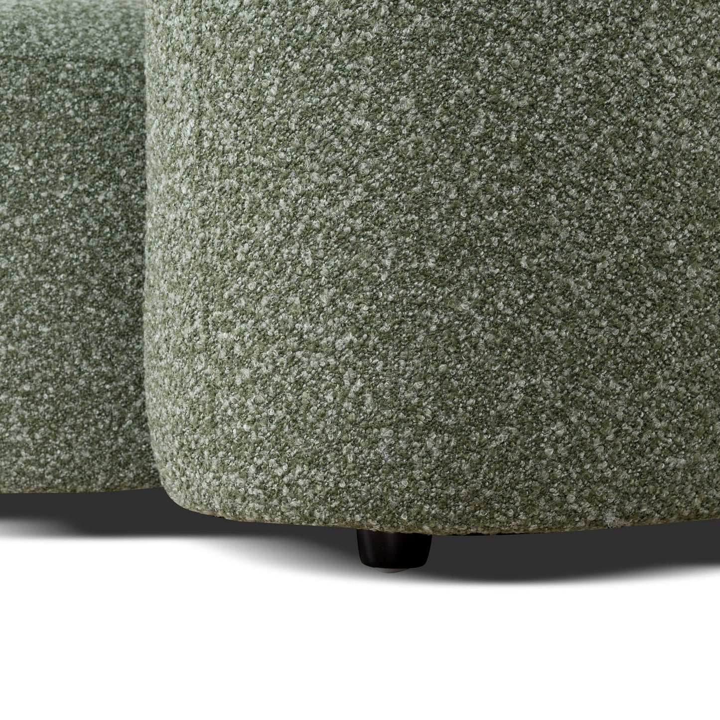 CLC10388-AE 3 Seater Left Chaise Sofa - Amazon Green