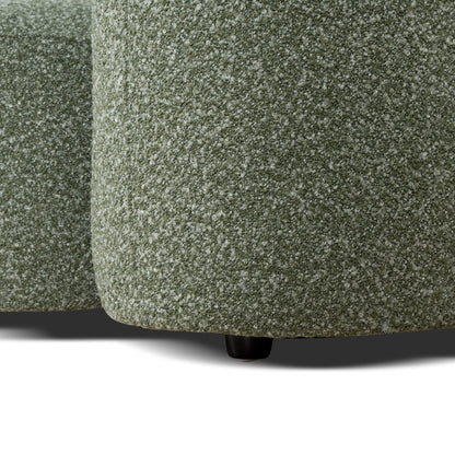 CLC10388-AE 3 Seater Left Chaise Sofa - Amazon Green