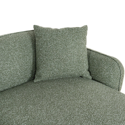 CLC10393-AE 3 Seater Right Chaise Sofa - Amazon Green