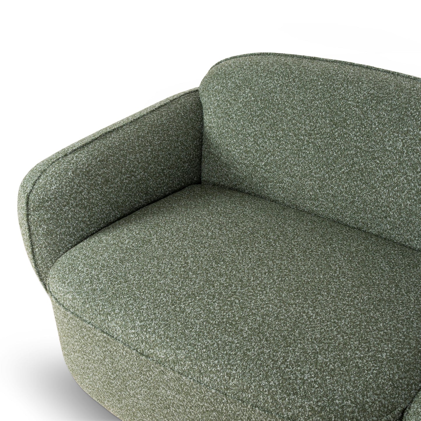 CLC10393-AE 3 Seater Right Chaise Sofa - Amazon Green