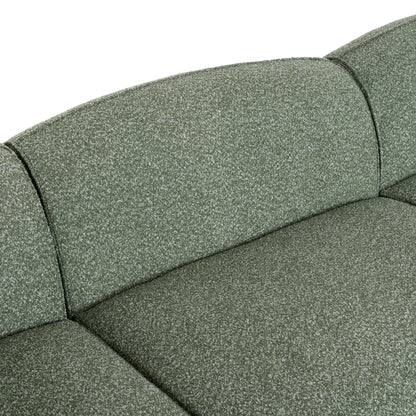 CLC10393-AE 3 Seater Right Chaise Sofa - Amazon Green