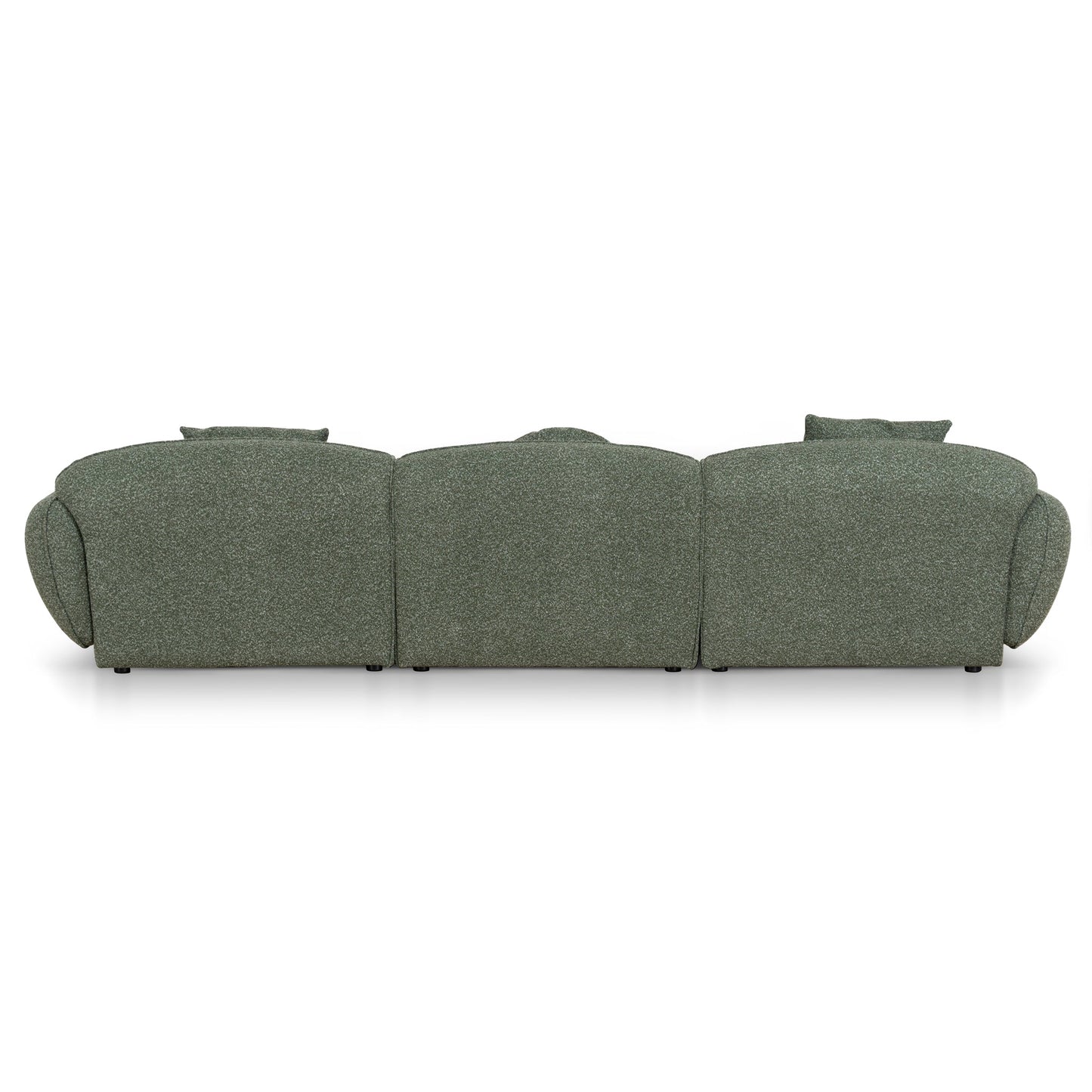 CLC10393-AE 3 Seater Right Chaise Sofa - Amazon Green