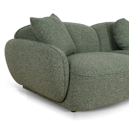 CLC10393-AE 3 Seater Right Chaise Sofa - Amazon Green