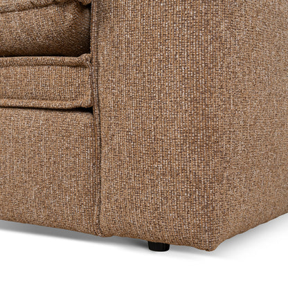CLC10401-IG 3 Seater Fabric Sofa - Almond Brown