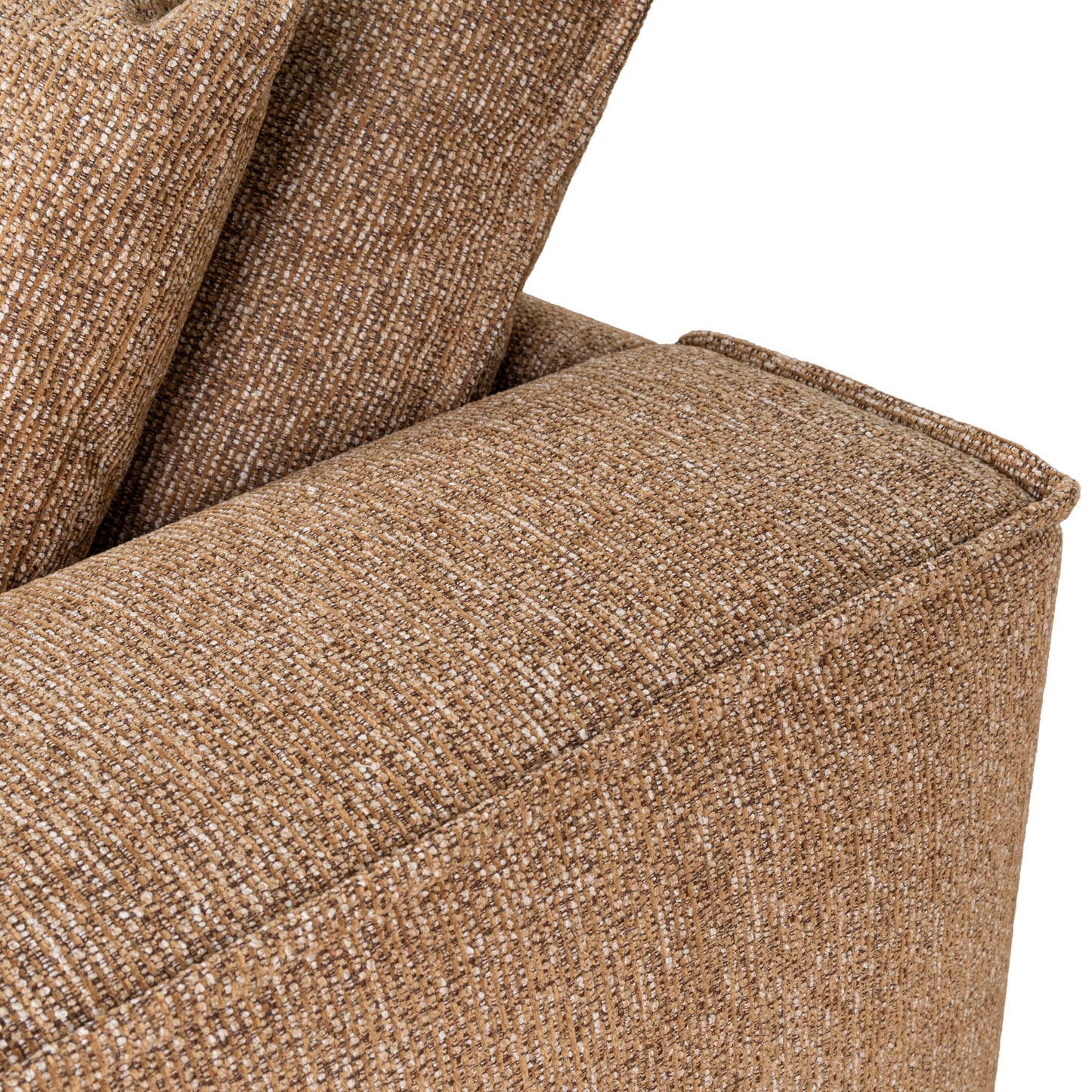 CLC10401-IG 3 Seater Fabric Sofa - Almond Brown