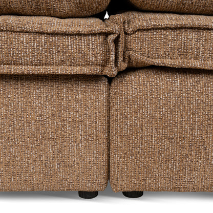 CLC10401-IG 3 Seater Fabric Sofa - Almond Brown