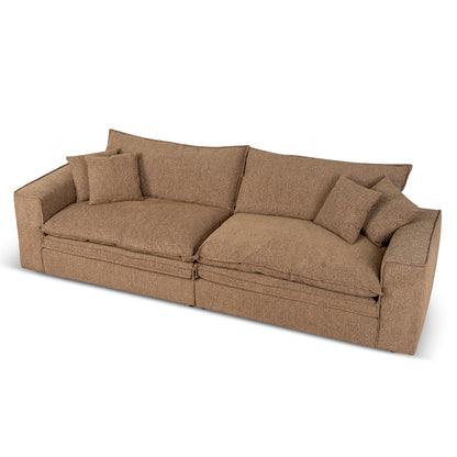 CLC10401-IG 3 Seater Fabric Sofa - Almond Brown