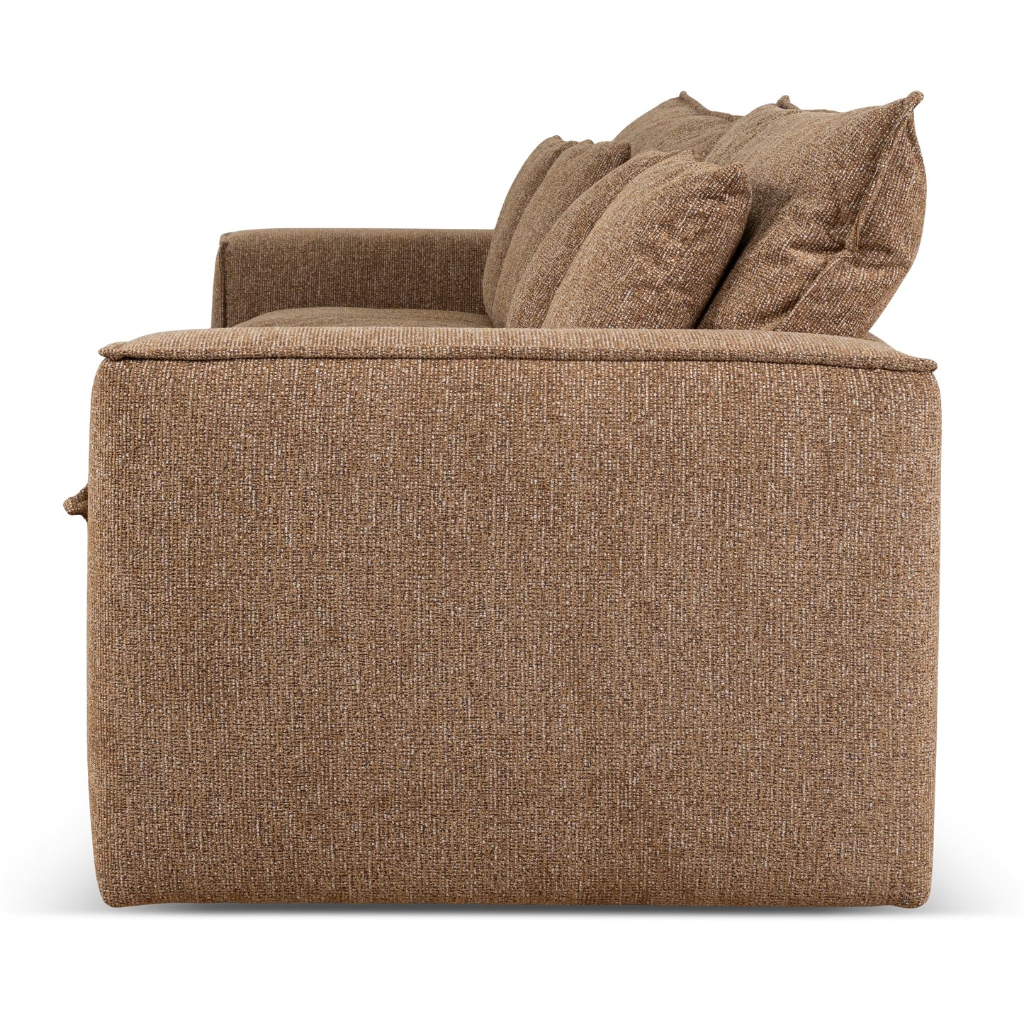 CLC10401-IG 3 Seater Fabric Sofa - Almond Brown