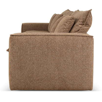 CLC10401-IG 3 Seater Fabric Sofa - Almond Brown