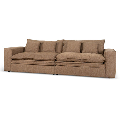 CLC10401-IG 3 Seater Fabric Sofa - Almond Brown