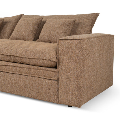 CLC10401-IG 3 Seater Fabric Sofa - Almond Brown