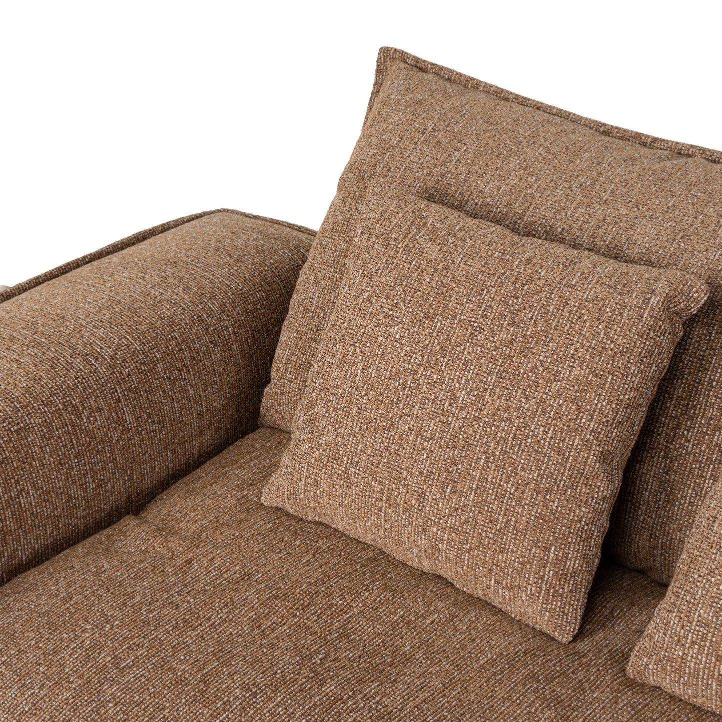 CLC10401-IG 3 Seater Fabric Sofa - Almond Brown