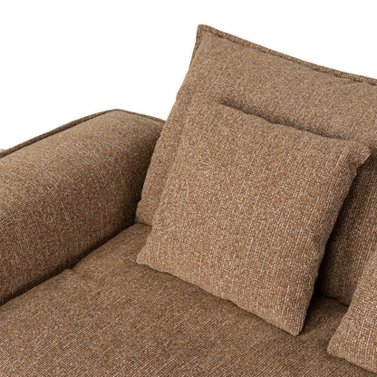 CLC10401-IG 3 Seater Fabric Sofa - Almond Brown