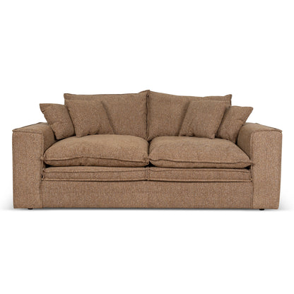 2 Seater Fabric Sofa - Almond Brown