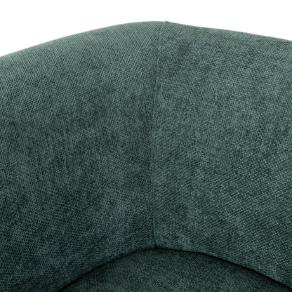 Walnut Armchair - Bush Green