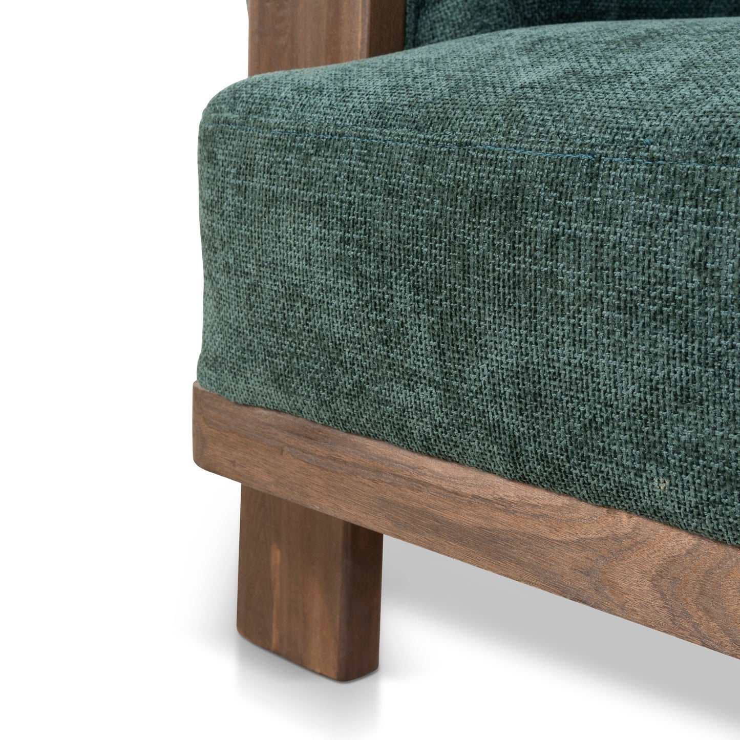 CLC10408-NI Walnut Armchair - Bush Green
