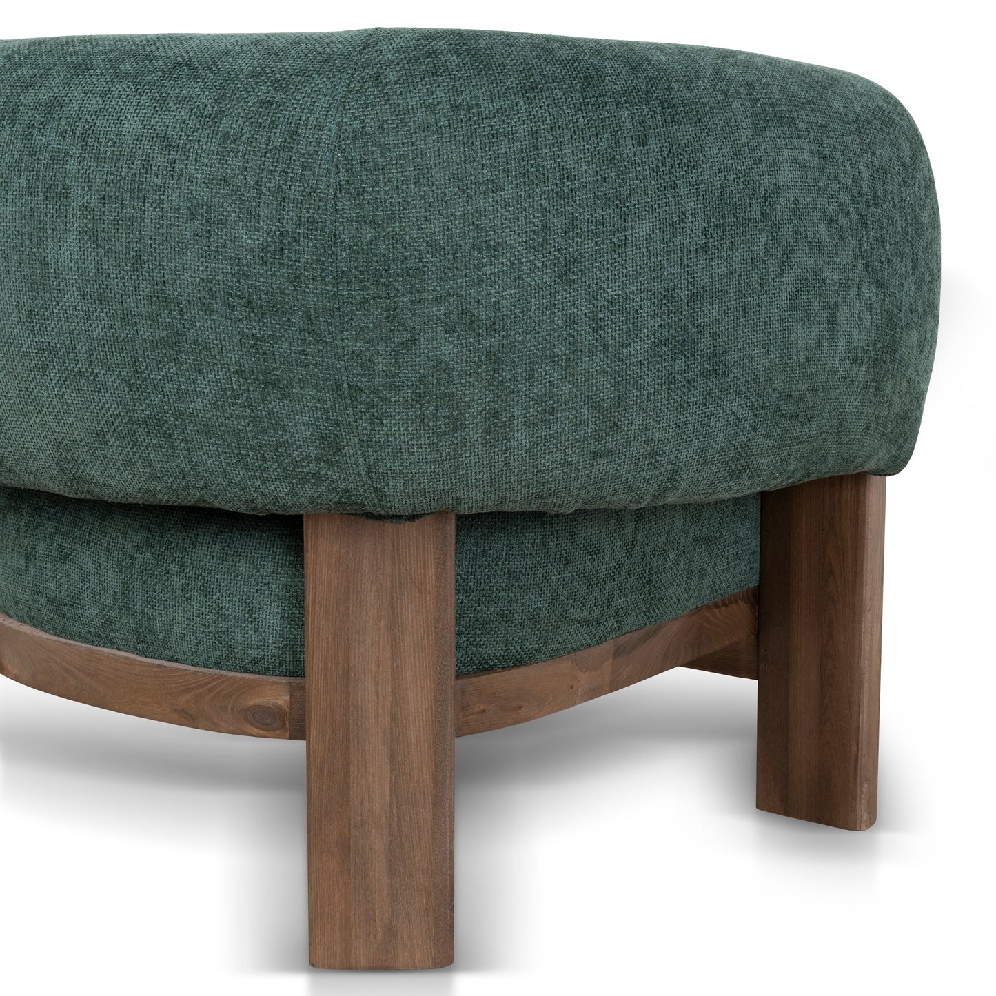 CLC10408-NI Walnut Armchair - Bush Green
