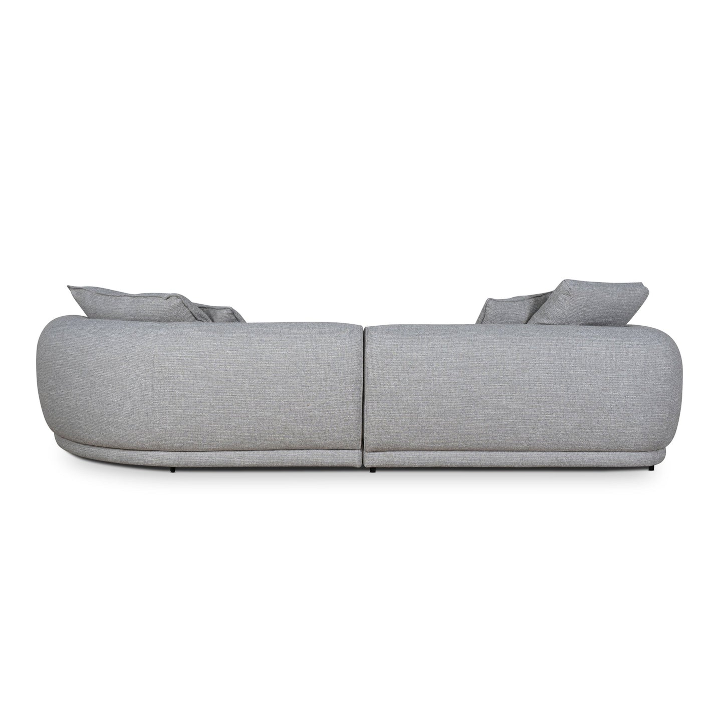 CLC10445-KJ Right Chaise Sofa - Chrome Grey