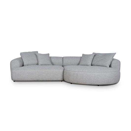 CLC10445-KJ Right Chaise Sofa - Chrome Grey