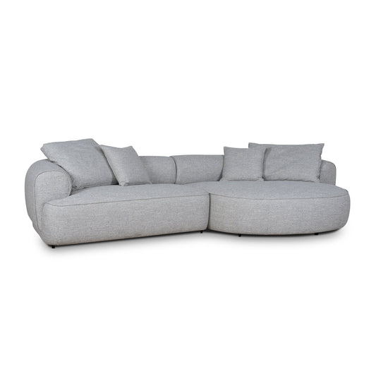 CLC10445-KJ Right Chaise Sofa - Chrome Grey