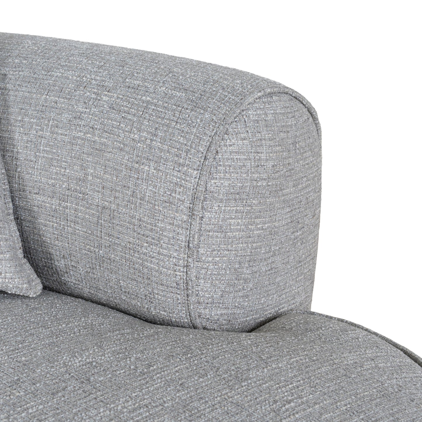 CLC10445-KJ Right Chaise Sofa - Chrome Grey