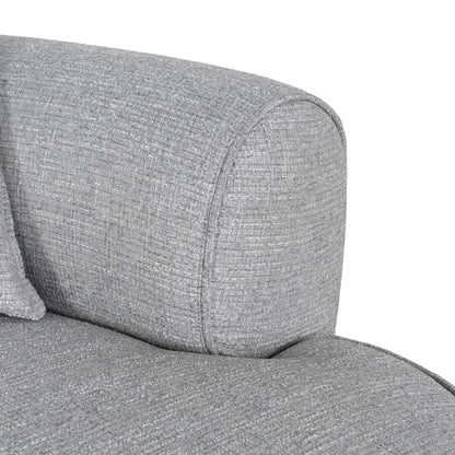 CLC10445-KJ Right Chaise Sofa - Chrome Grey