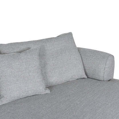 CLC10445-KJ Right Chaise Sofa - Chrome Grey