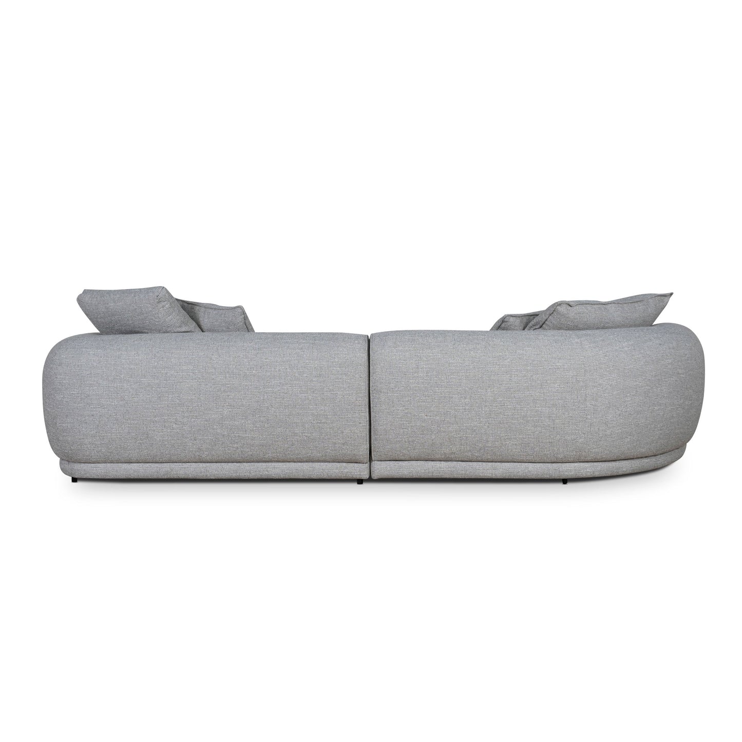 CLC10446-KJ Left Chaise Sofa - Chrome Grey