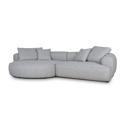 CLC10446-KJ Left Chaise Sofa - Chrome Grey
