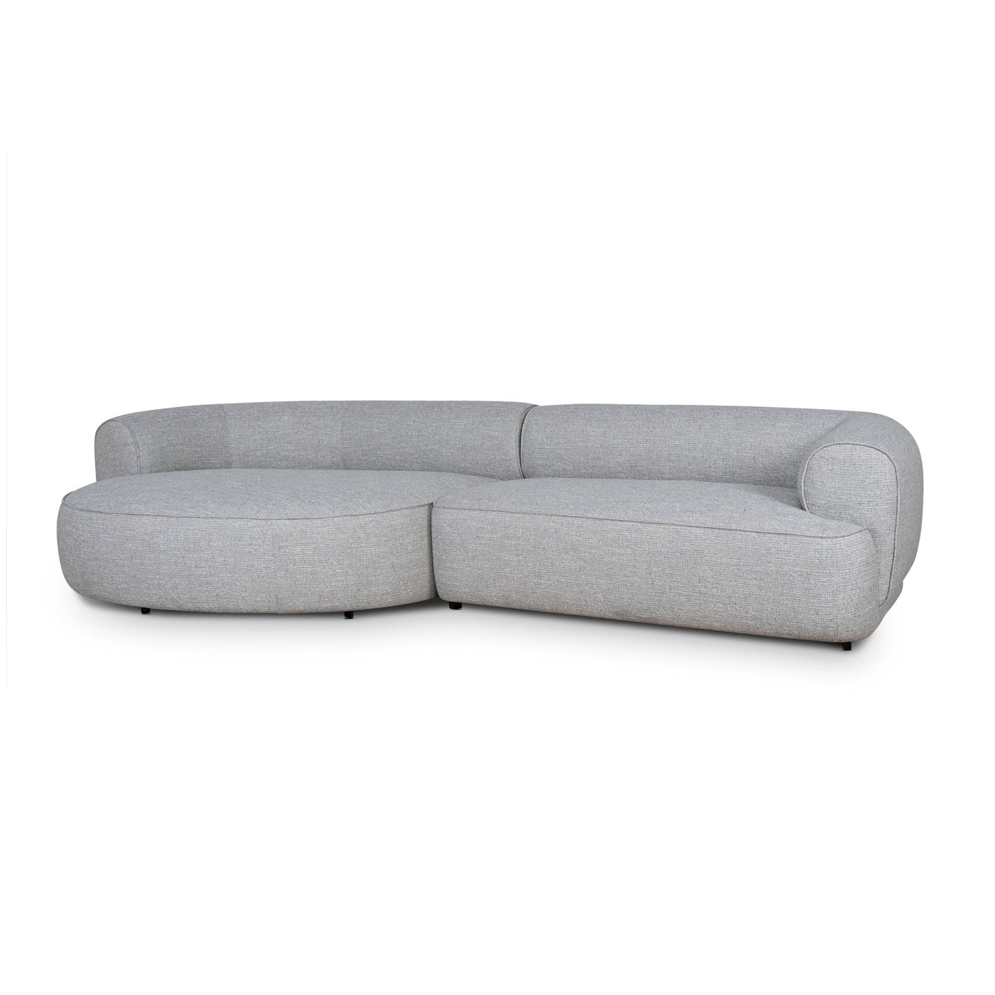 CLC10446-KJ Left Chaise Sofa - Chrome Grey