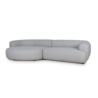 CLC10446-KJ Left Chaise Sofa - Chrome Grey