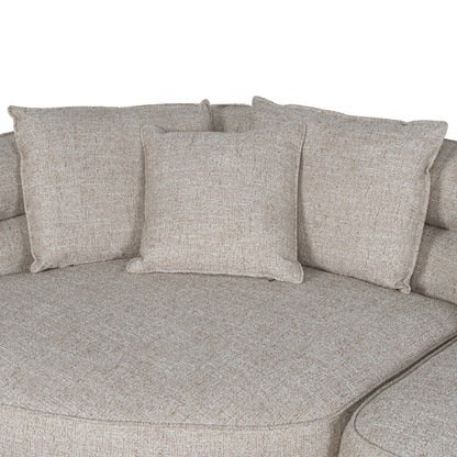 CLC10449-KJ Left Chaise Sofa - Pale Beige