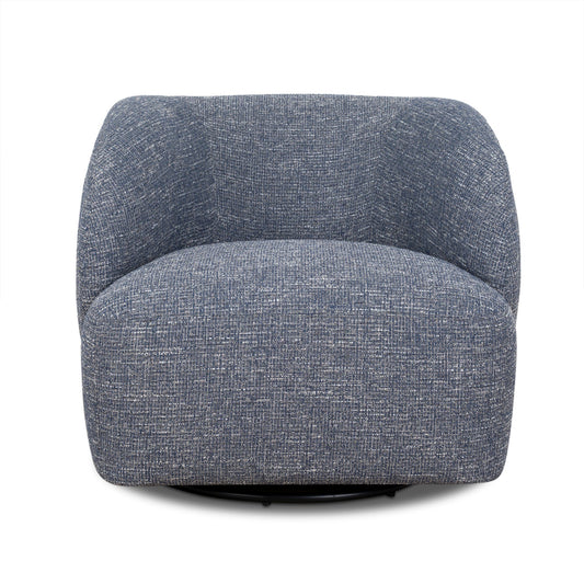 CLC10451-KJ Swivel Armchair - Prussian Blue