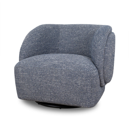 CLC10451-KJ Swivel Armchair - Prussian Blue