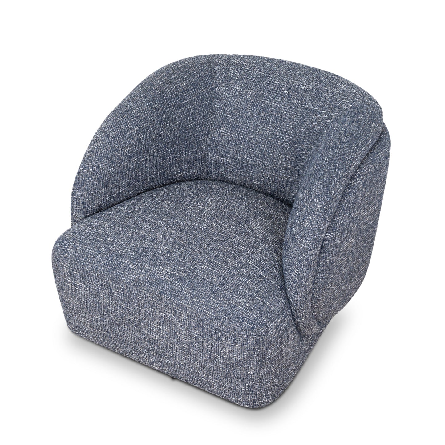 CLC10451-KJ Swivel Armchair - Prussian Blue